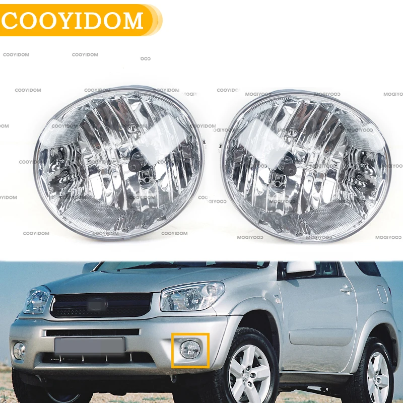 Car DRL Foglights Fog Light headlights LED fog lights Halogen fog Lamps headlights For Toyota RAV4 2004 2005 For Lexus ES330