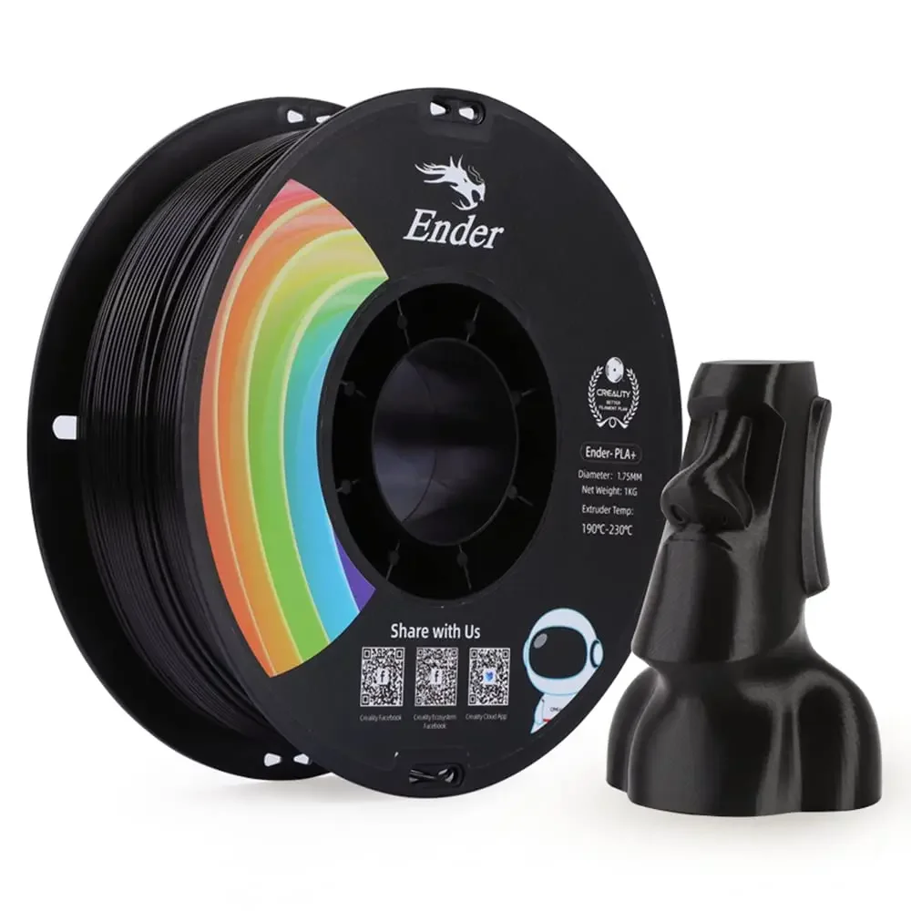 

3D Printer Filament Ender PLA+ 1.75mm 1KG Spool Toughness Upgraded High Precision Printing Filament for Most FDM 3D Printers