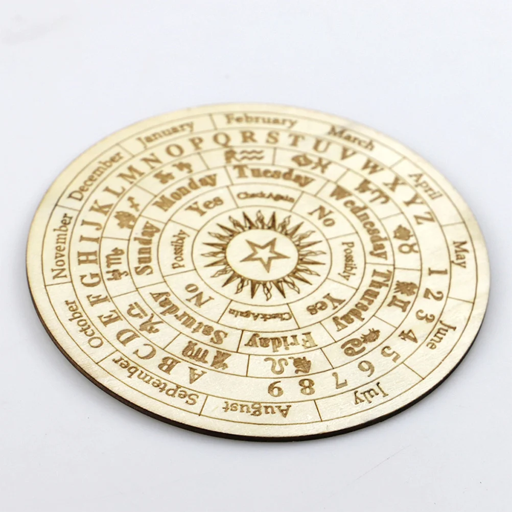 Planche de Divination en bois, plaque de Divination sculptée, taille compacte, fête à domicile, fourniture d'autel Wiccan de bureau