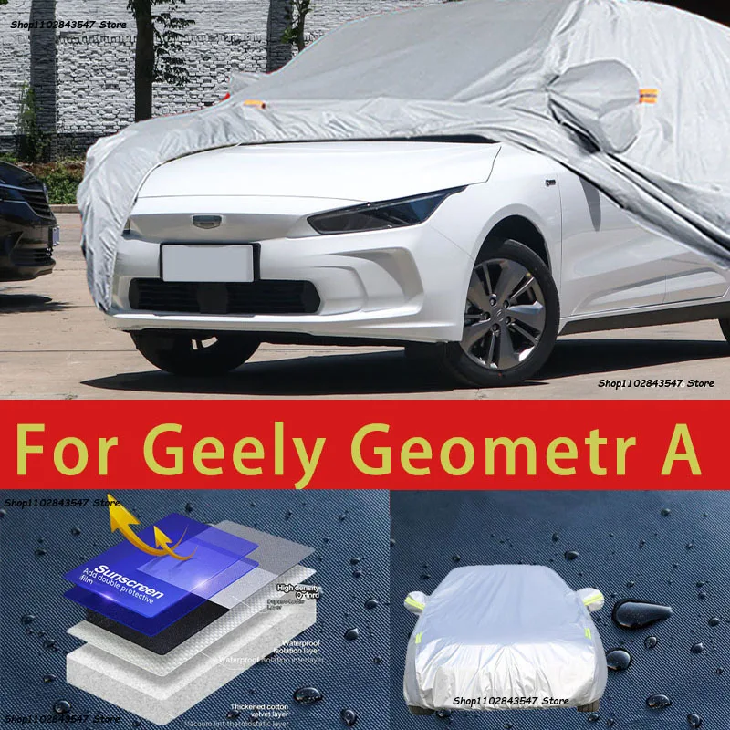 

For Geely Geometr A Car protective cover Auto paint protection Sunscreen heat-insulating waterproof car clothing Car film