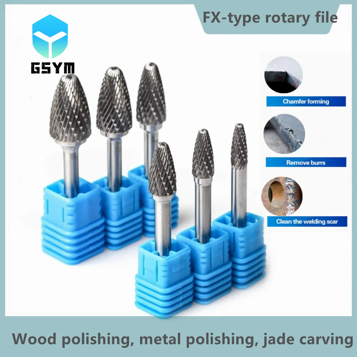 

FX-TypeHead Tungsten Carbide Rotary File Tool Drill Milling Carving Bit Tools Point Burr Die Grinder Abrasive Alloy Grinding Hea