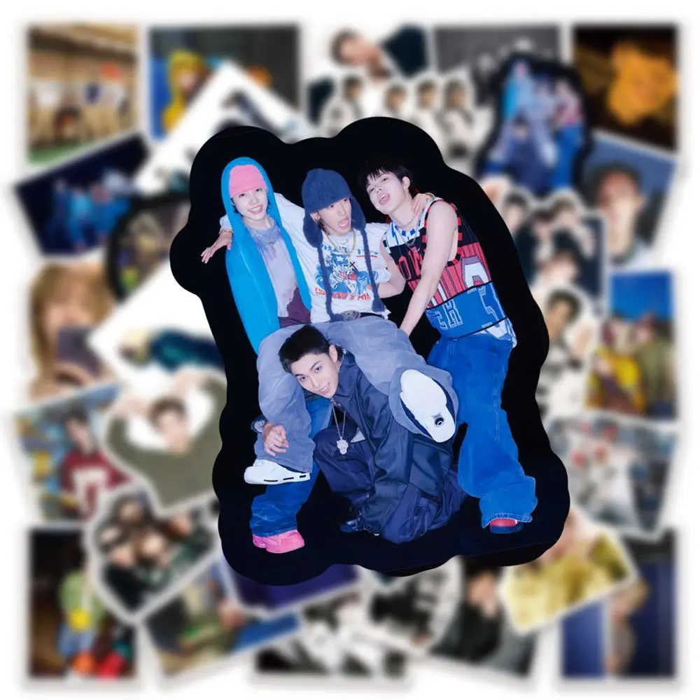 

50 шт. KPOP LNGSHOT SHOT CALLERS Наклейки для альбомов, модные водонепроницаемые стикеры в стиле хип-хоп, коллекция для фанатов Ohyul, Ryul, Woojin, Louis, подарок