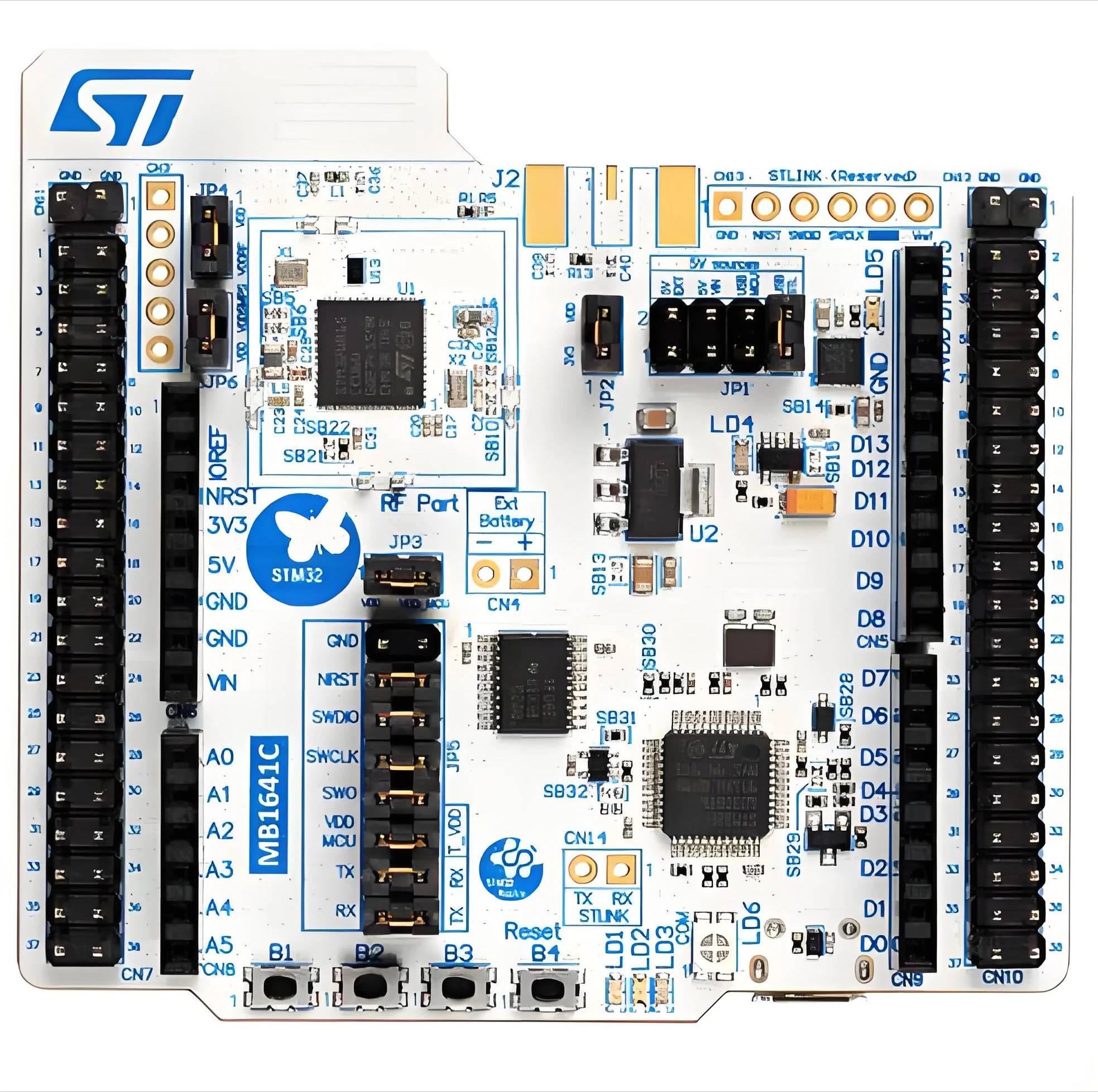 NUCLEO-WB15CC Development Board - Nucleo-64 & STM32WB15CCT6 for Smart Home Wireless Control