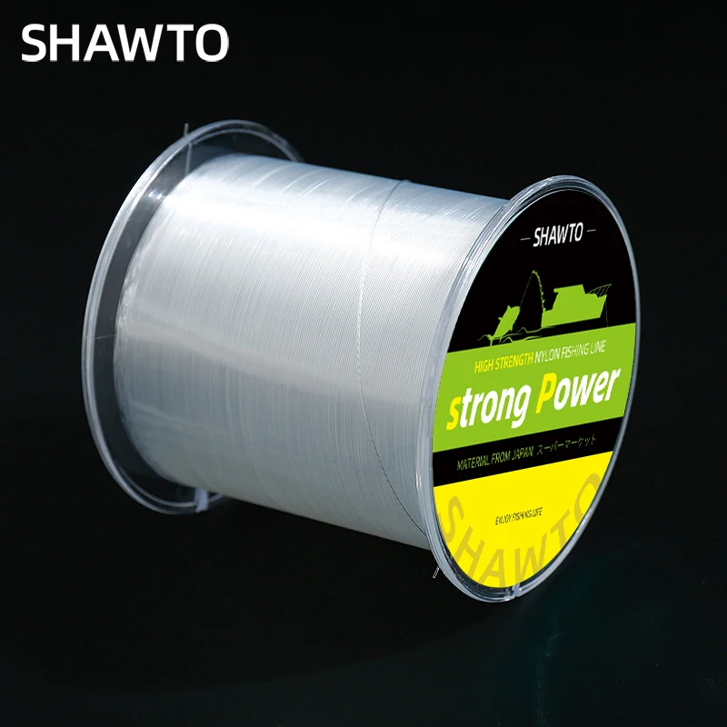 

Shawto 500M Nylon Monofilament Fishing Line 0.12-0.5mm 3-30LB Fluorocarbon Coated Invisible Strong Leader Carp Sea Fishing Wire