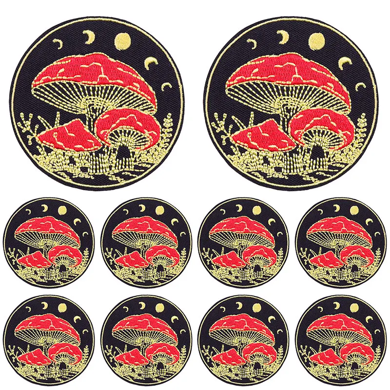 10Pcs Horror Tarot Embroidery Patch Iron On Patch For Clothing Embroidered Patches Sewing Clothing Thermoadhesive Patches DIY