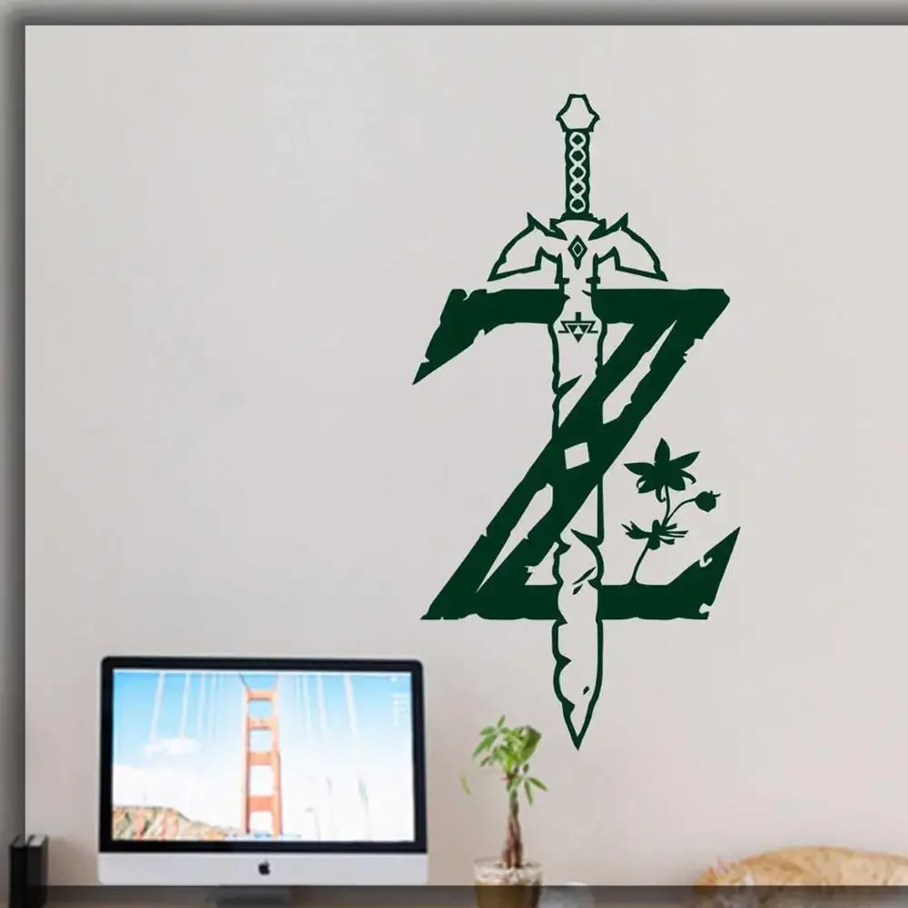 The Legend of  wall decal game gamer room home art decal wall decor video game stickers teens room decor sticker G533