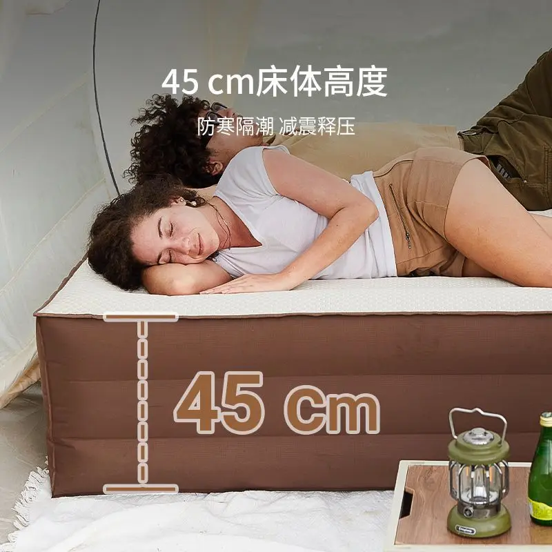 Automatic inflatable bed Outdoor tent Thickened camping bed Floor bunk Household portable air cushion double bed