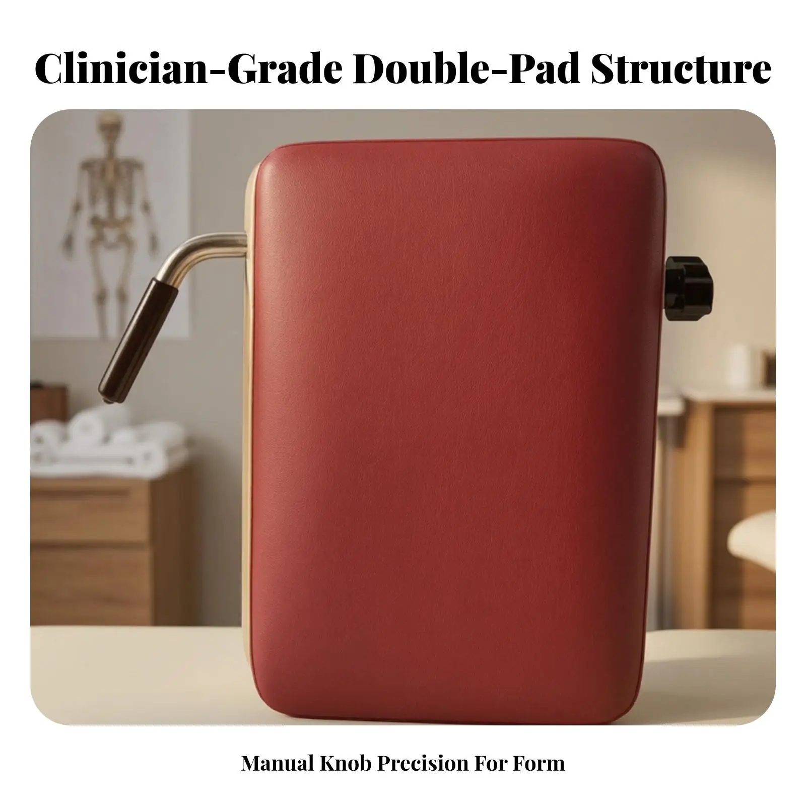 Adjustable Joint Correction Board for Spinal Stretching Exercise Equipment Light Wood Edge Microfiber Pad