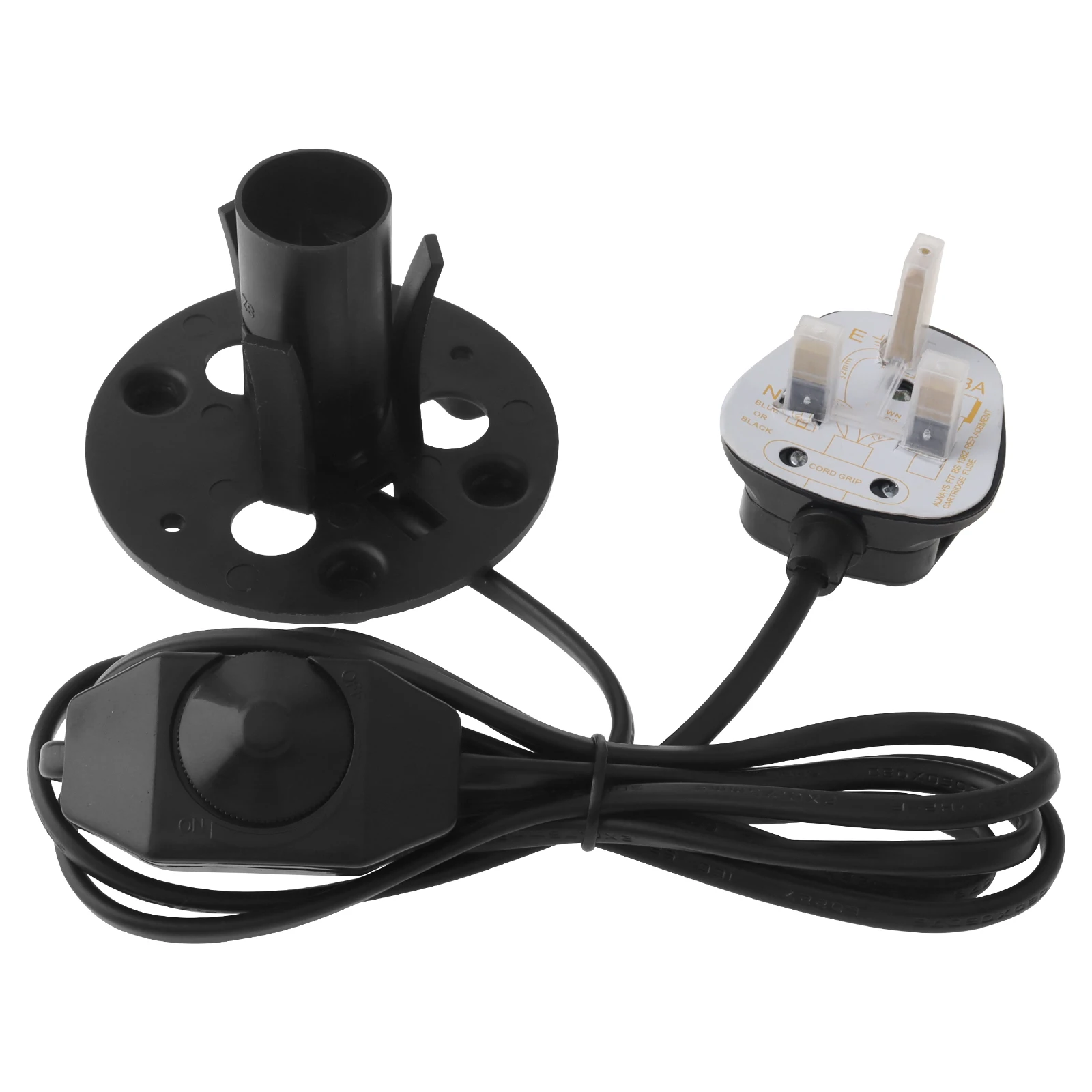 E14 Base 6 Feet Salt Lamp Cord Replacement Clip in Himalayan Salt Lamp Cord with Dimmer Switches and Base Assembly