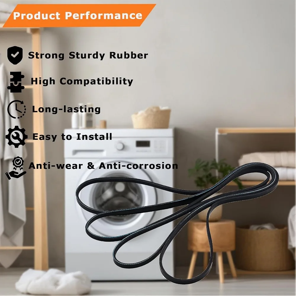 حزام طبلة مجفف 4400EL2001A متوافق مع مجفف Kenmore GE LG 4400EL2001C 4400EL2001E 4400EL2001F AP5972814 PS11705916