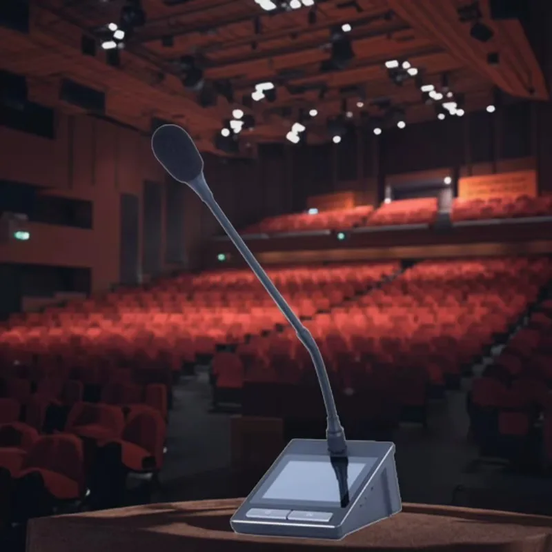 Professional Wired Conference Microphone with Long Gooseneck  Camera Tracking, and EQ Control