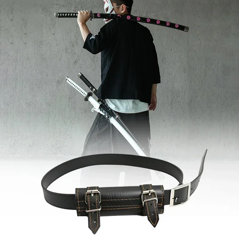 Katana Belt Holster Demon Slayer Anime Cosplay Prop Japanese Samurai Sword Waist Sleeve Straps Ninja Katana Scabbard Belt Holder