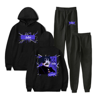 Ado Usseewa Wish Tour Hoodie Jogger Pants Two Piece Set Sweatshirts+Sweatpants Harajuku Streetwear Men Women's Set