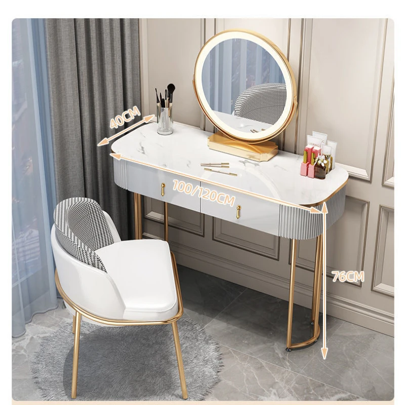 Bedroom Cabinets Luxury Solid Dresser Tables Vanity Modern Makeup Dressing Table With Mirror Comfortable With Bedroom Drawers