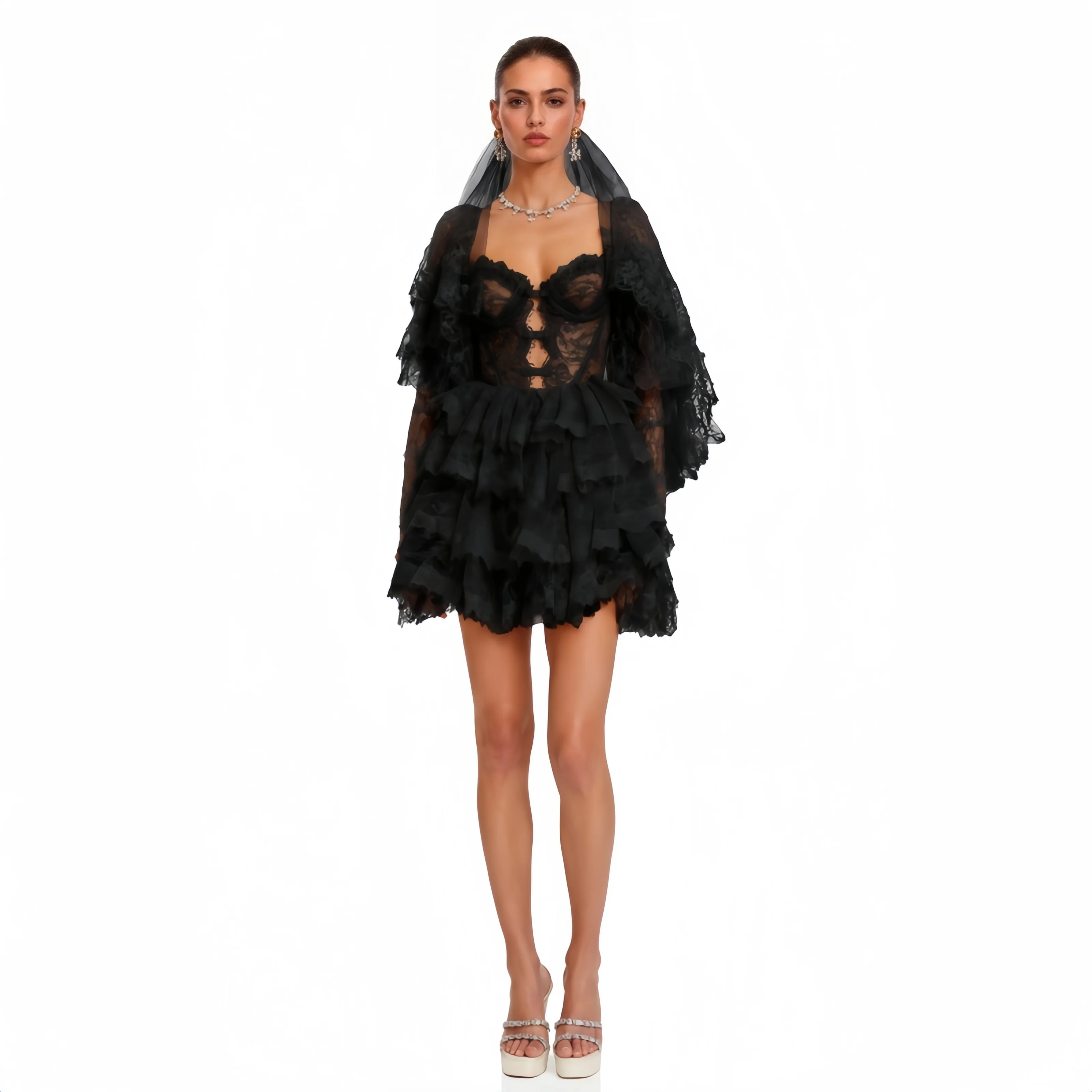 Elegant A-Line Mini Lace Black Evening Dresses Formal Party Gowns for Women Simple Prom Gown Above Knee Customized 2026