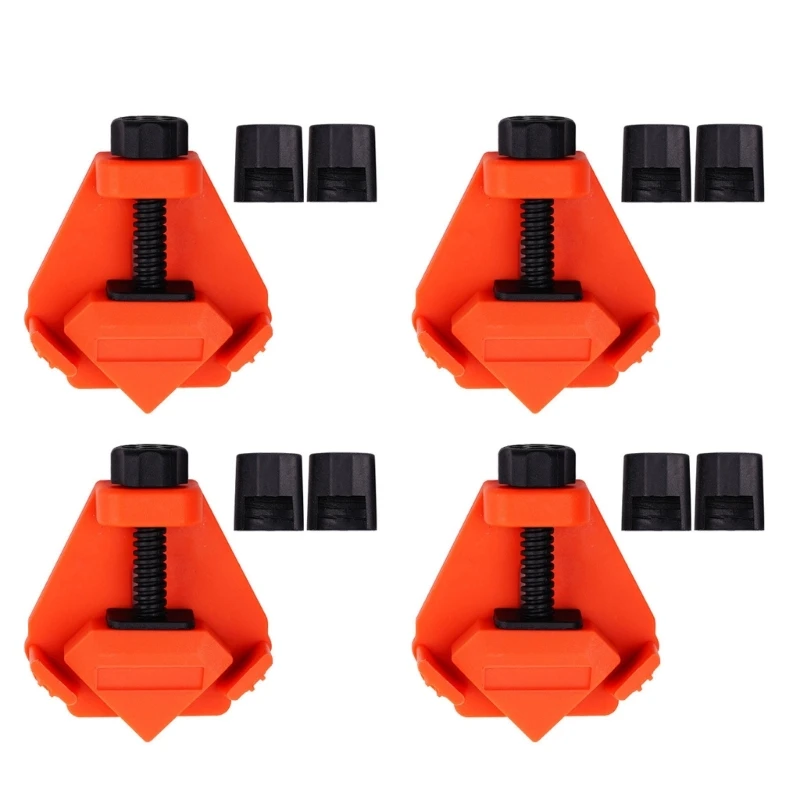 Herramienta esencial abrazadera carpintería nylon confiable para conexión ángulos rectos exactos M4YD