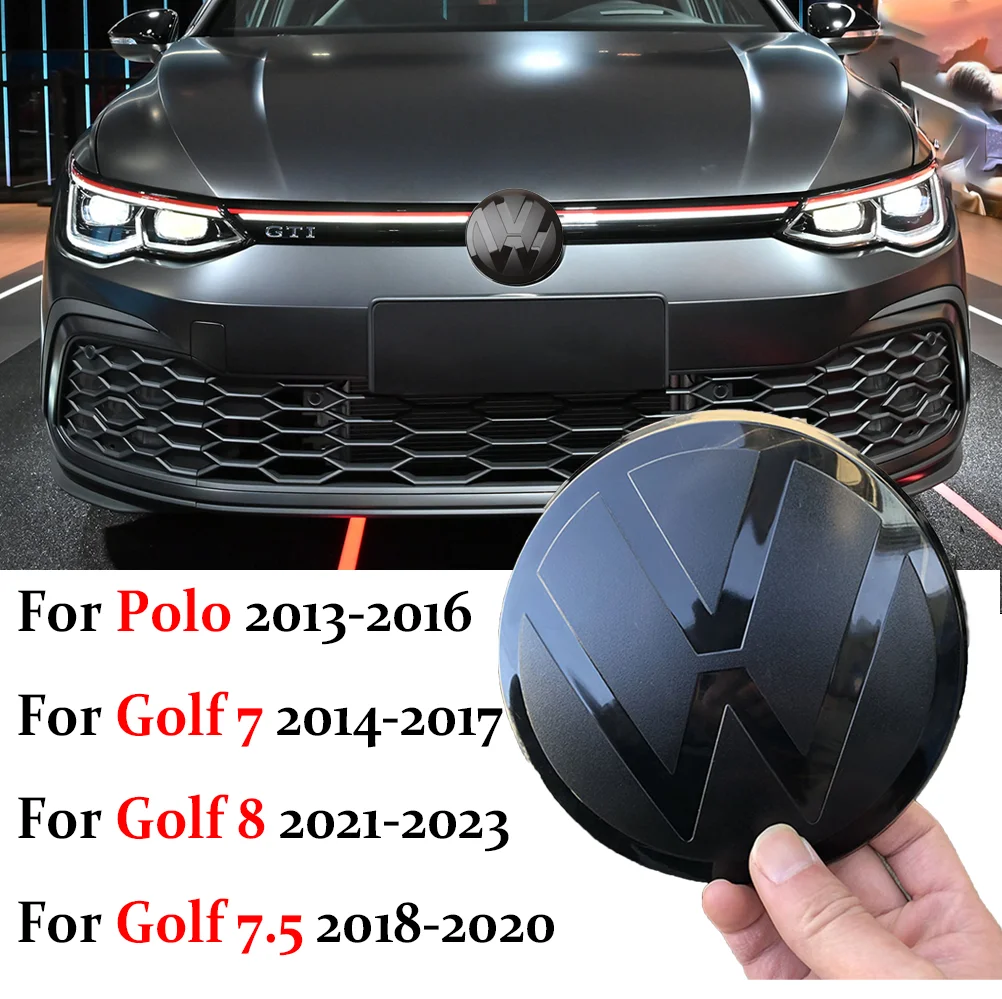 Non-destructive Car Front Radiateor Badge Sticker Rear Logo Emblem Lid Covers For Volkswagen VW POLO 2013-2016 Golf 7 7.5 8