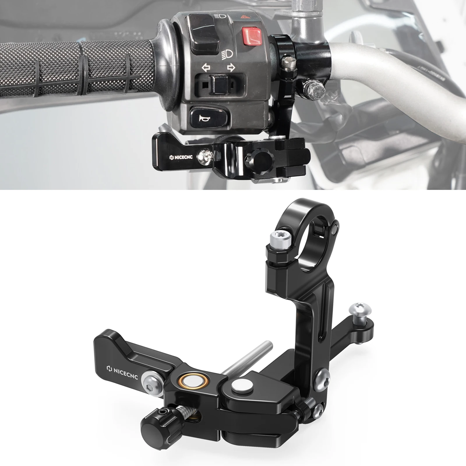 NICECNC For KTM EXC 300 EXCF 350 EXC 450 SXF 250 SXF 450 Left Thumb Brake Assembly For Beta RR 300 Xtrainer 300 Honda CRF450R