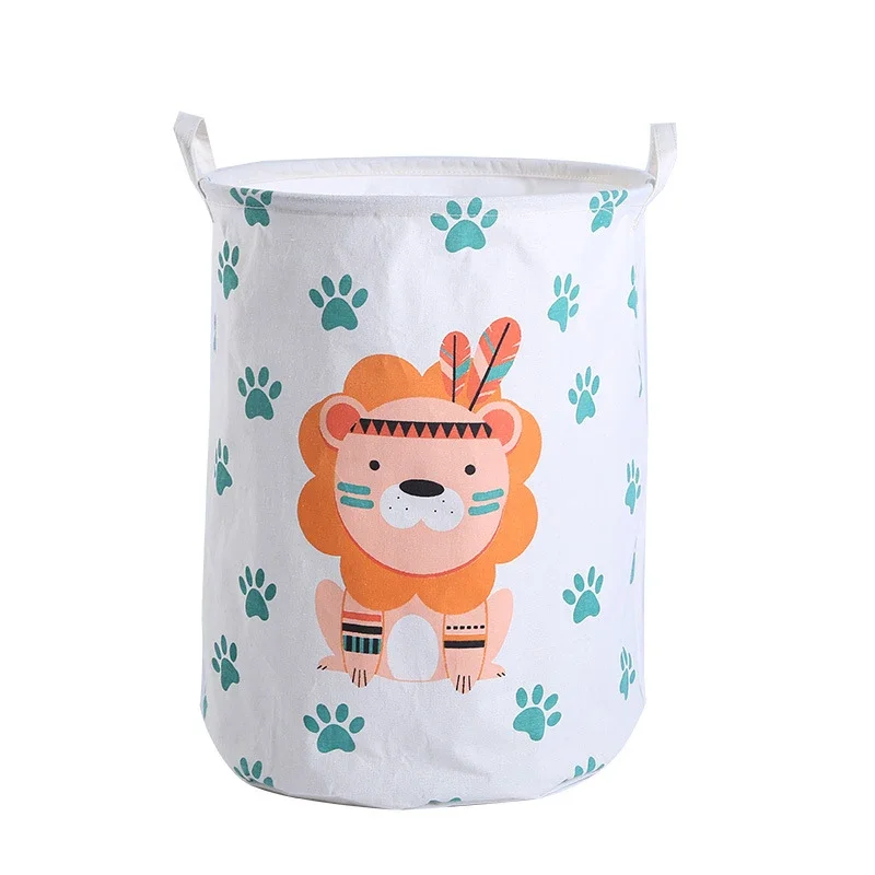 1pc Cloth Art Folding Geometry Dirty Clothes Toys Storage Bucket Household Storage Basket Dirty Clothes Laundry Basket 40*50cm