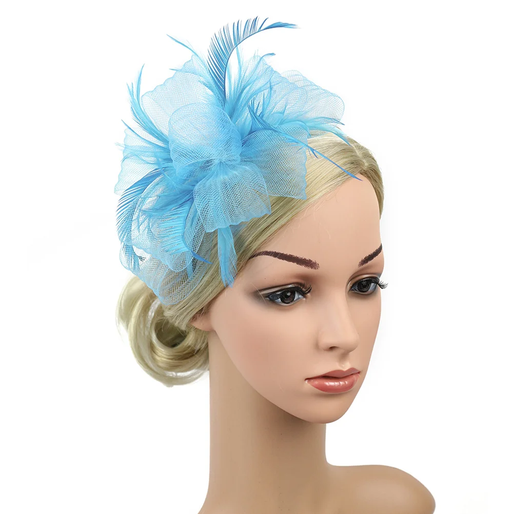 Chapeau de Tea Party en Maille pour Femme, Robe de Cocktail, Accessoires de Mariée