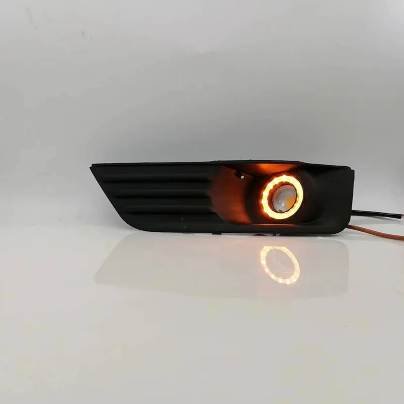 LED Fog Lights Assembly For Ford focus MK2 2005 2006 Front Bumper Fog lamp Replacement Angel Eye Daylight Accessories Kit