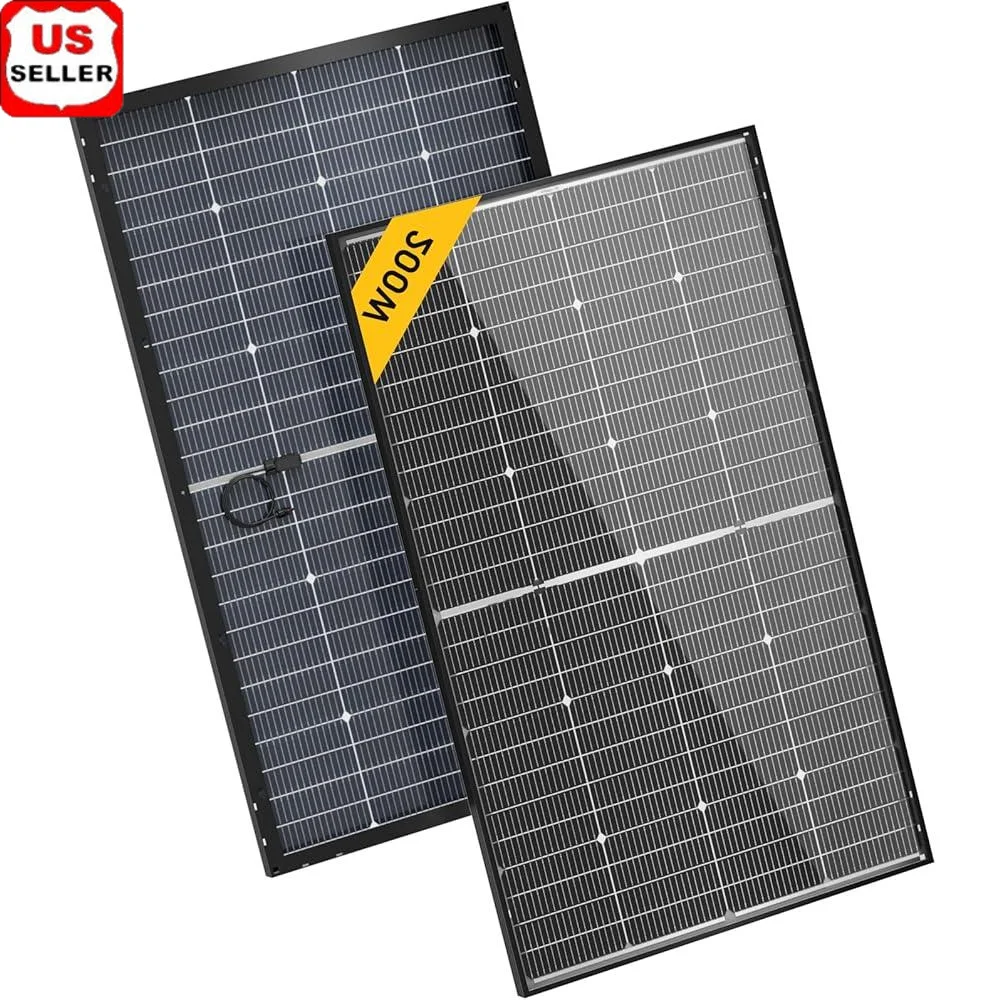 Bifacial 200W Solar Panel 24V N-Type 16BB High Efficiency Cell RV Boat Marine Outdoor Charging Compatible with 12V Battery