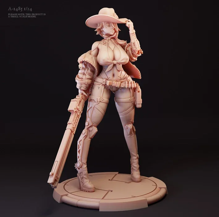

1/24 Resin model kits figure beauty colorless and self-assembled A-1485
