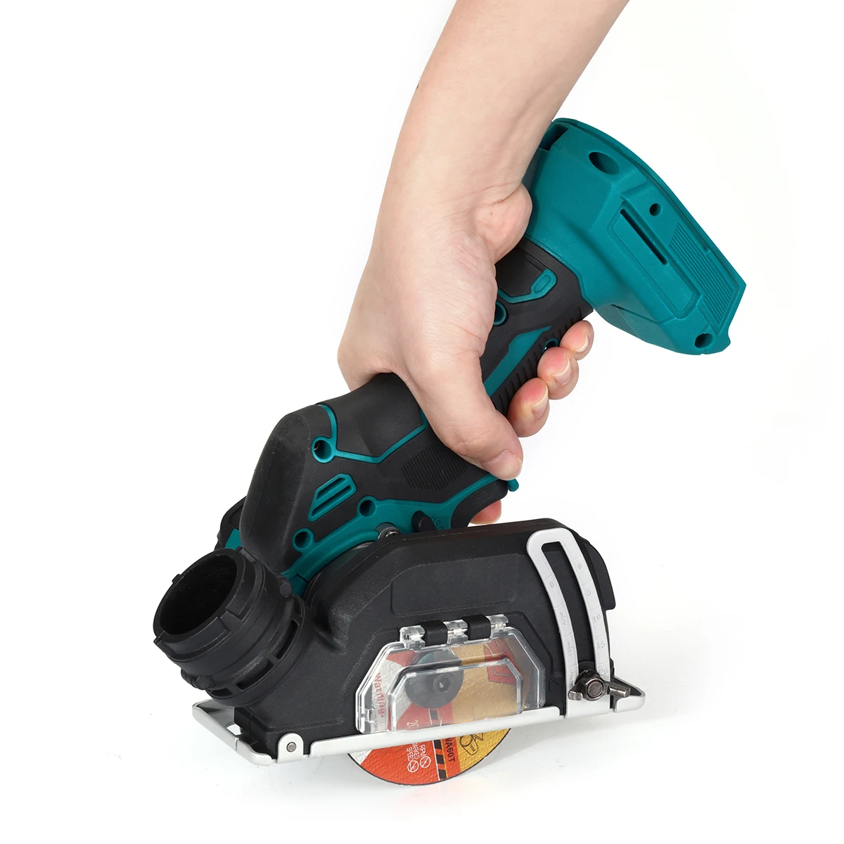 

Cordless Mini Circular Saw 76mm Electric Cutting Tool for Metal Wood Plastic Pipes Tiles with 2 Blades for Makitas 20V Battery