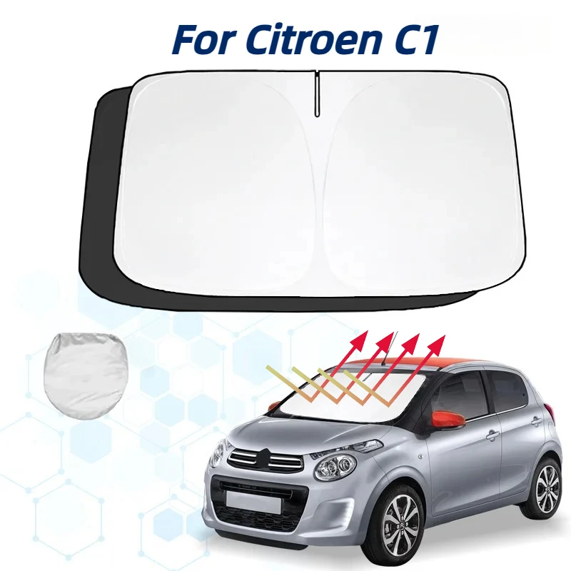 

For Citroen C1 Windshield Sun Shade Sunshade Sun Visor Protector Foldable Blocks UV Rays Keep Your Car Cooler