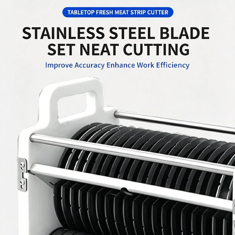 Commercial Meat Slicing Strip Cutting Machine Multifunctional Fresh Meat Cutter For Beef Fish Lamb Chicken Breast Shredding Dic