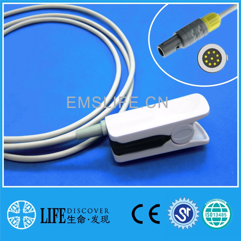 Reusable child pediatric neonate spo2 sensor for microlux 9pin connector