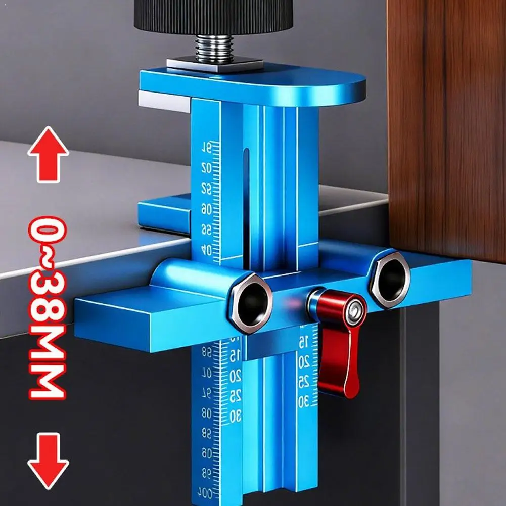 Adjustable Cabinet Door Mounting Jig For Wall Cabinet Door Deep Drawer Installation Woodworking Door Tool