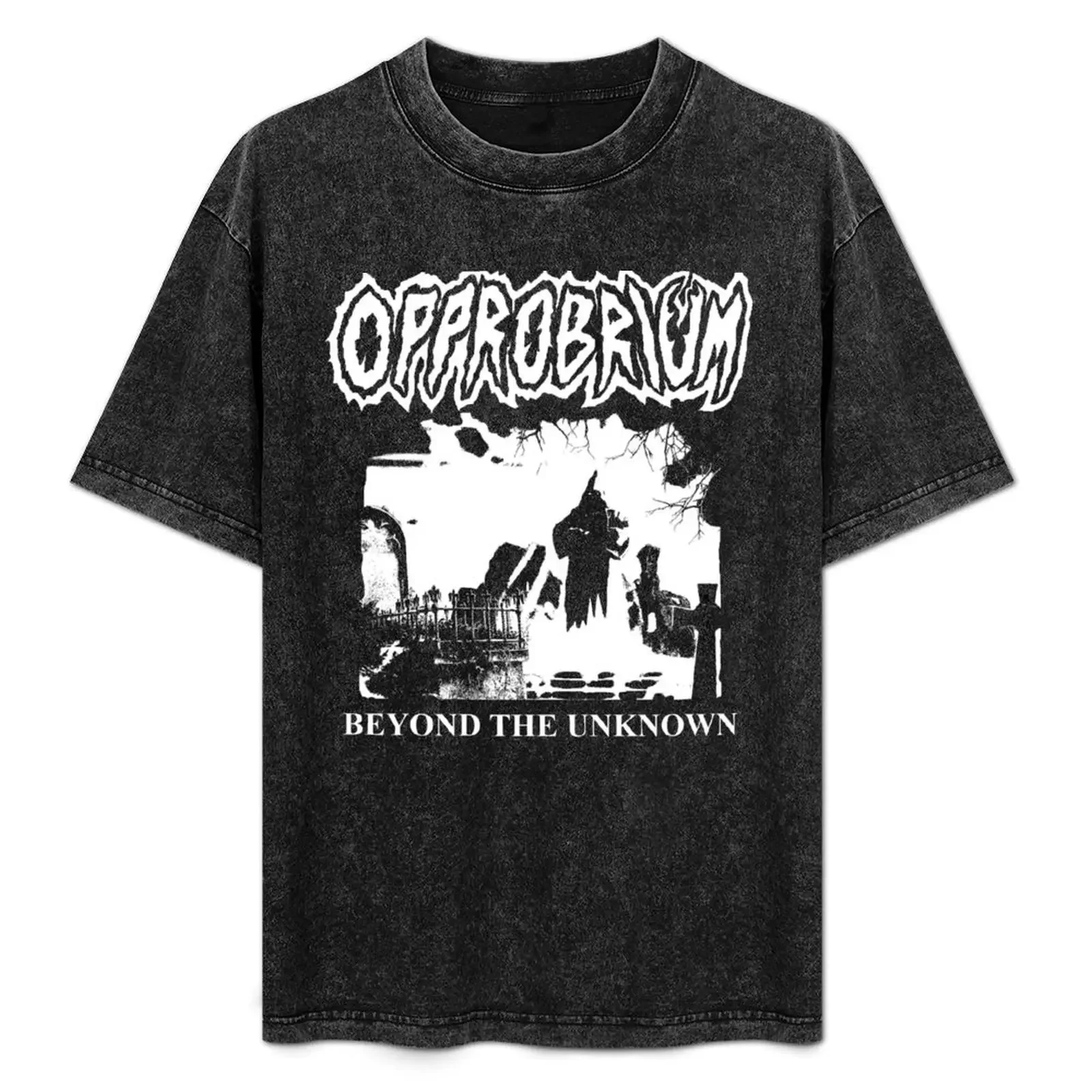 

Opprobrium - 'Beyond The Unknown' (Shaded) T-Shirt summer tops boys whites Men's clothing