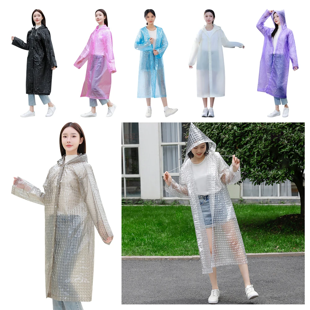 New EVA Rain Coat Full Body Thickening One-Piece Raincoat Non-disposable Convenient Adult Raincoat Outdoor