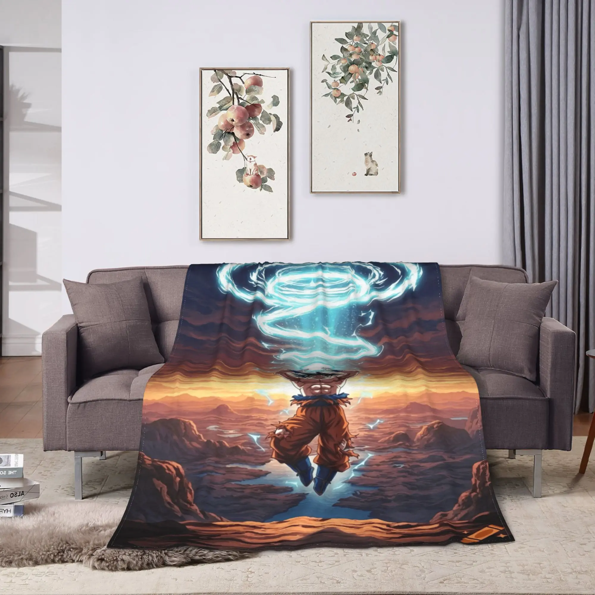 D-Dragon Anime Blanket Warm  Throw Blanket Spring Kids Adults Chair Sofa Bed Plane Travel Bedspread