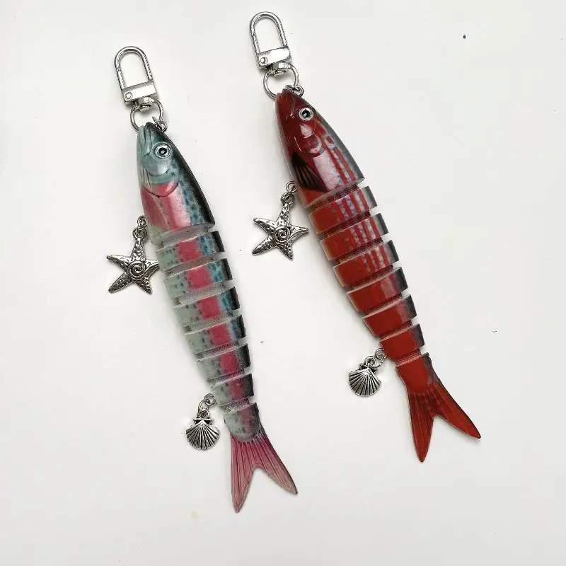 Kreative Fischköder-Schlüsselanhänger, Lustige Fischköder-Taschenanhänger, Handy-Lanyard, Taschenanhänger, Schmuckzubehör für Männer und Frauen – Detail 5