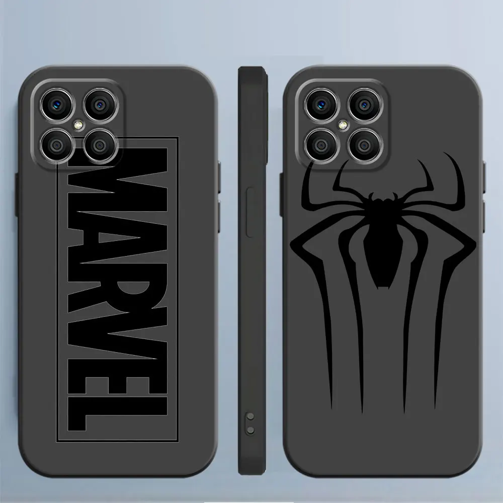 Marvel Spider man logo Avengers Phone Case for Honor 70 Lite X9a 5G 8X X6 X6a X8a X9a 90 Lite X8 X7 X6 Cover