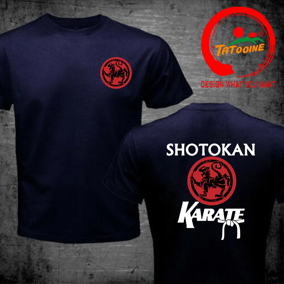 Shotokan Karate Tiger T Shirt Men New Summer Printing Tees Casual High Quality Cotton Short Sleeve Harajuku Classic Tops T-shirt