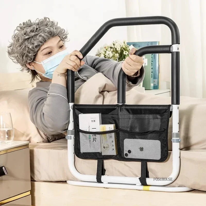 Designer Steel Senior Bed Rails Elderly Safety Stand-up Aid Household Bedside Handrails Baby Guardrails Modern Bedroom Furniture