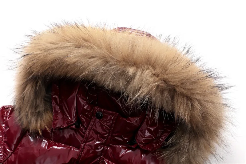 2-10Y Kinder Echte Daunenjacke Kinder Großer Pelzkragen Verdickte Jungen Mädchen Warme Jacke Wasserdicht Teenager Wintermantel – Detail 18