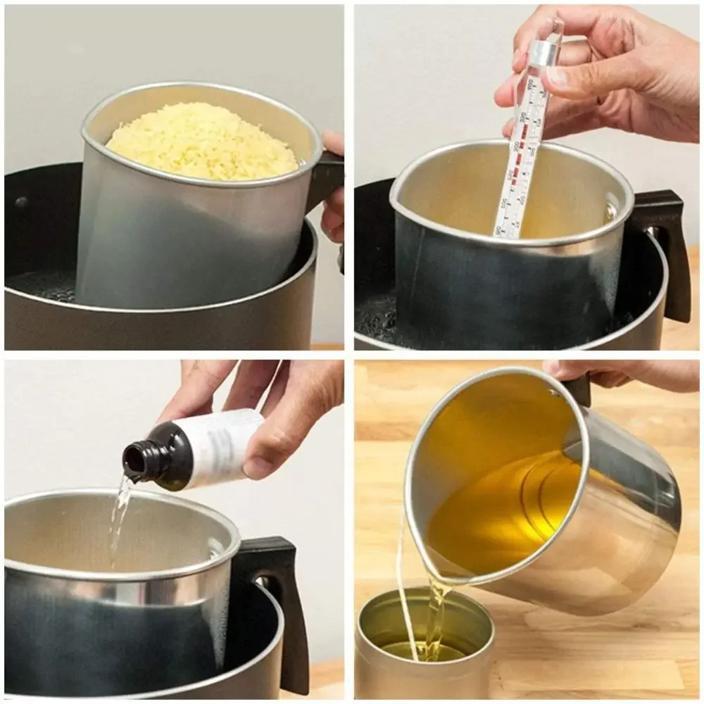 

3L Candle Melting Pot Aluminium Wax Melting Cup Wax Pot Candle Making Pouring Pot For Home DIY Soap Chocolate Melt Tool