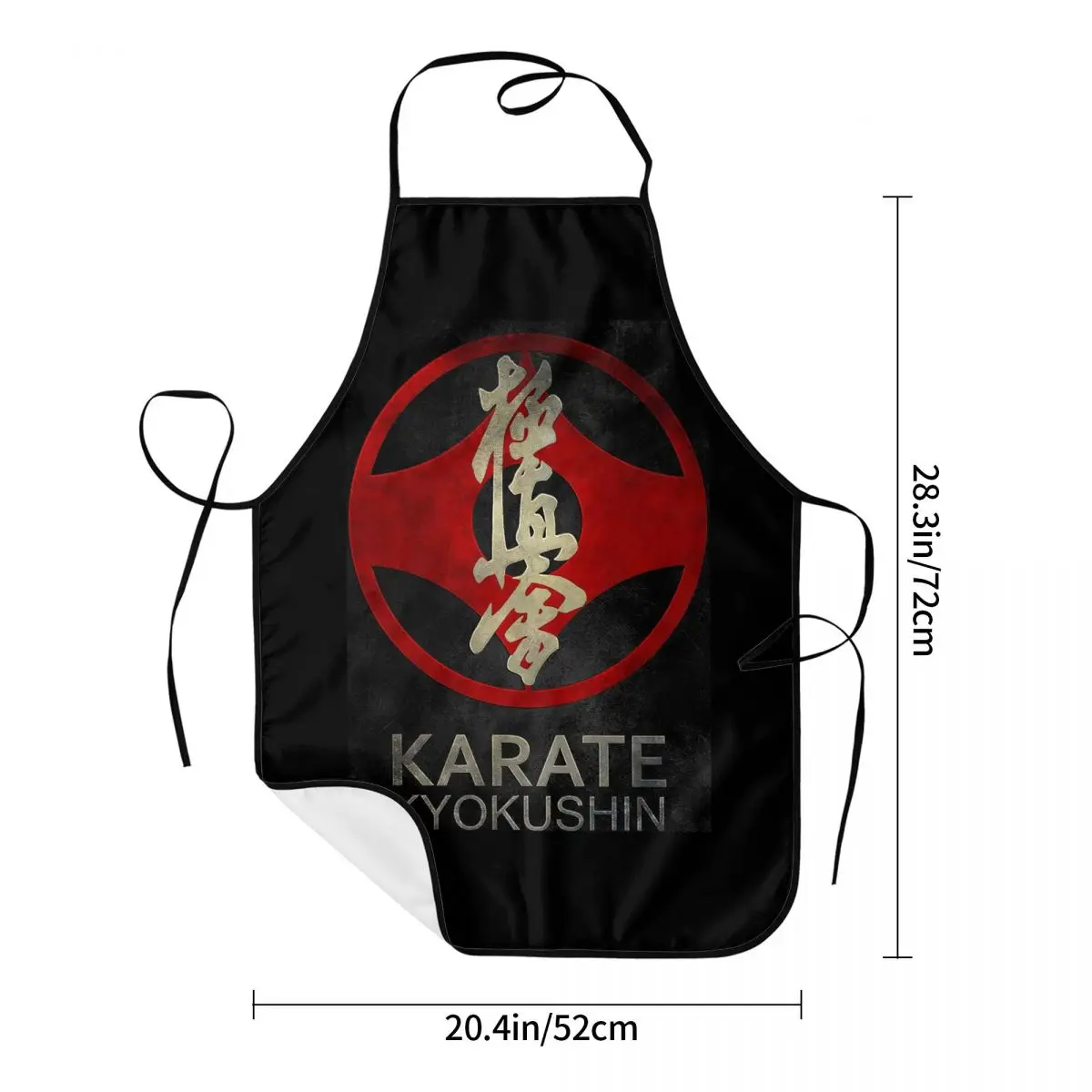 Kyokushin Karate Bushido Values Apron Chef Cooking Tablier Sleeveless Bib Kitchen Cleaning Pinafore for Women Men Painting