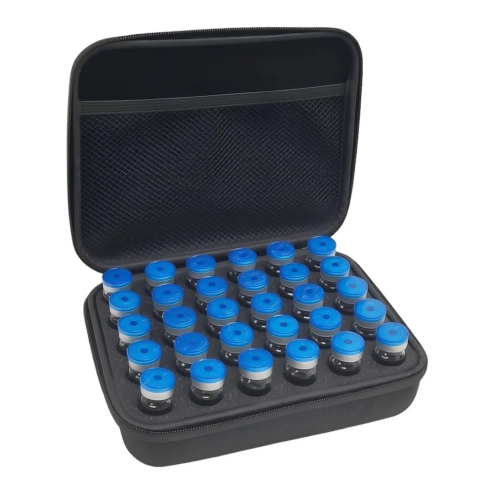 For Managing Insulin On Trip Insulin Vial Organizer Insulin Vial Organizer Travel Tool Case 30 Slot Vial Holder