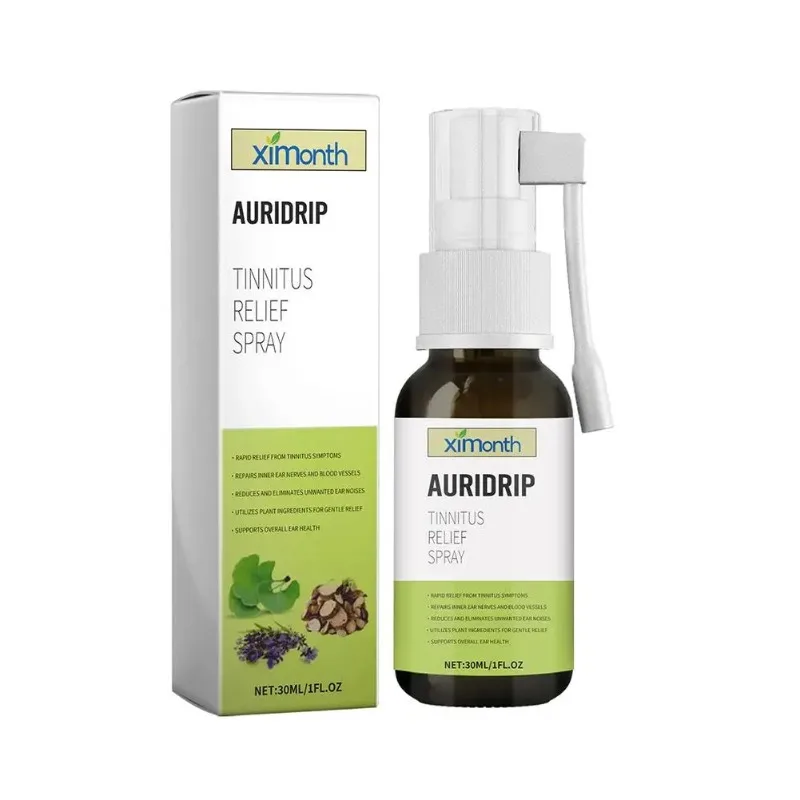 Spray para el Alivio del Tinnitus de 30 ml, Alivia las Molestias del Tinnitus en el Oído, Limpia la Cera del Oído, Gotas para el Oído, Spray para la Eliminación de la Cera del Oído Anti-Tinnitus