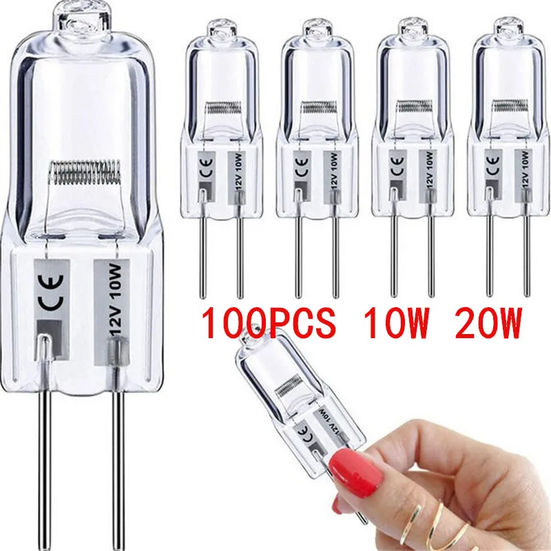 

Эко-галогенные светодиодные лампы G4 12 В 10 Вт 20 Вт - хрустальные лампы накаливания с капсульными бусинами - размеры упаковки 1/2/5/10/50/100 шт.