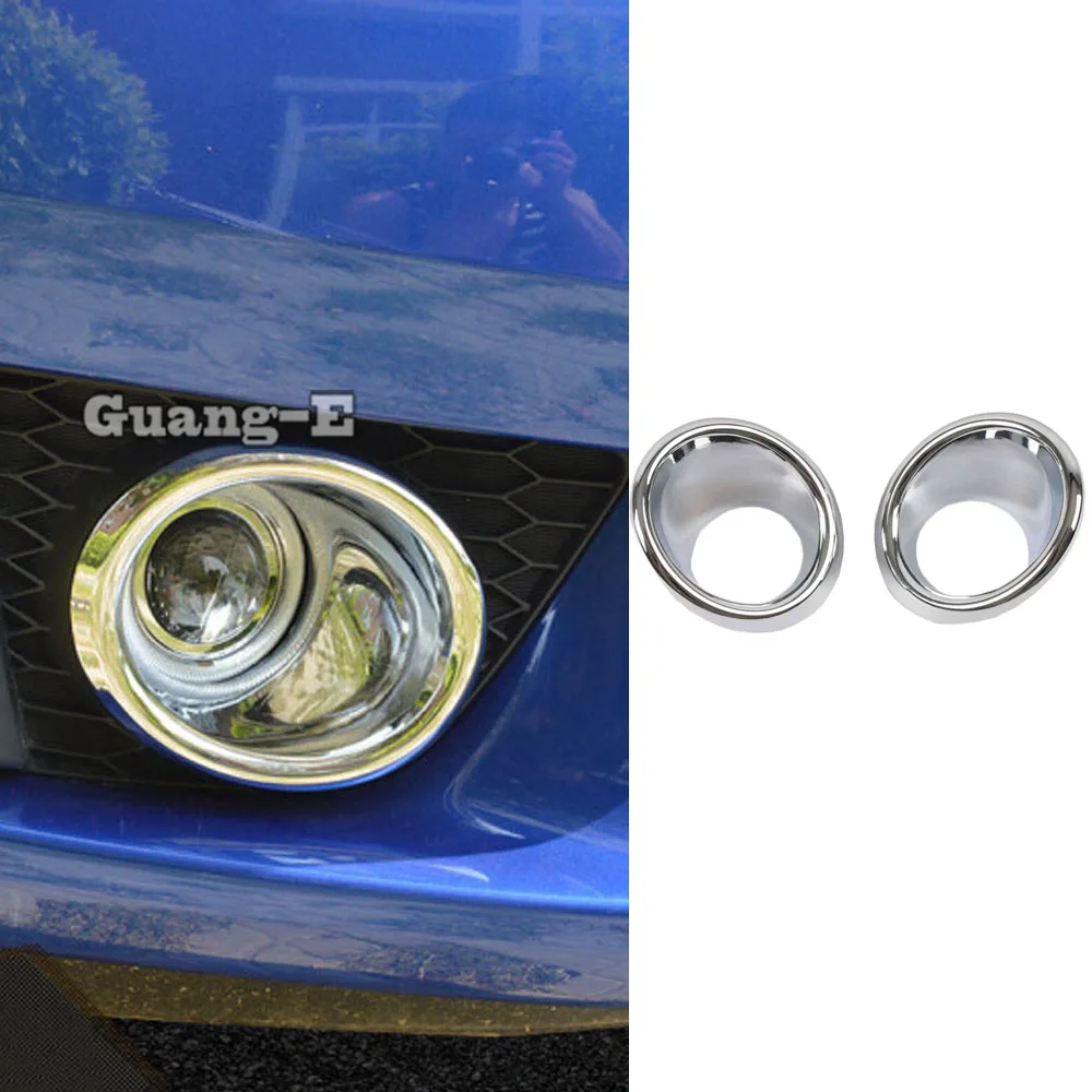 

Car Styling Cover ABS Chrome Front Fog Light Trim Frame Molding Hoods 2pcs For Honda Fit Jazz 2014 2015 2016