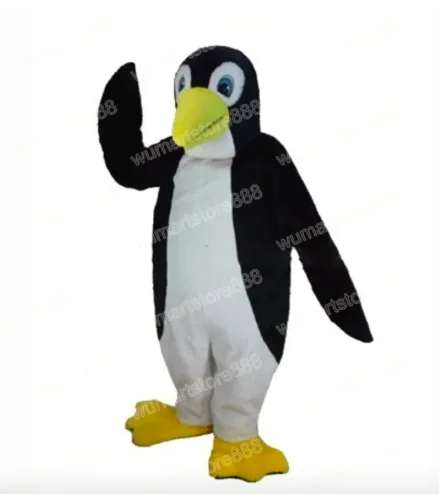 

New Adult Hot Sale Foam Cute Halloween penguin Cartoon Mascot Costume Plush Christmas Fancy Dress Halloween Mascot Costume