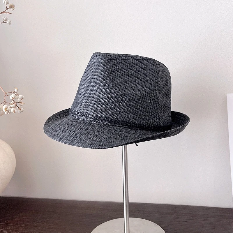 New Breathable Beige Sun Hat Spring and Summer Leisure Outdoor Sports Sunshade Bucket Hat Men's Women's All-match Jazz Hat