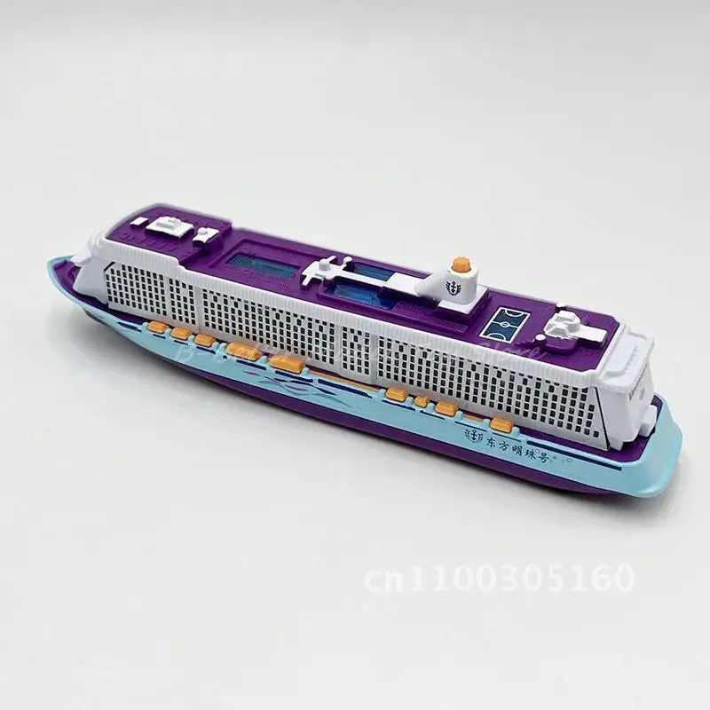 دييكاست لعبة مجسمة سفينة سياحية التراجع للأطفال هدايا أضواء الصوت مع و