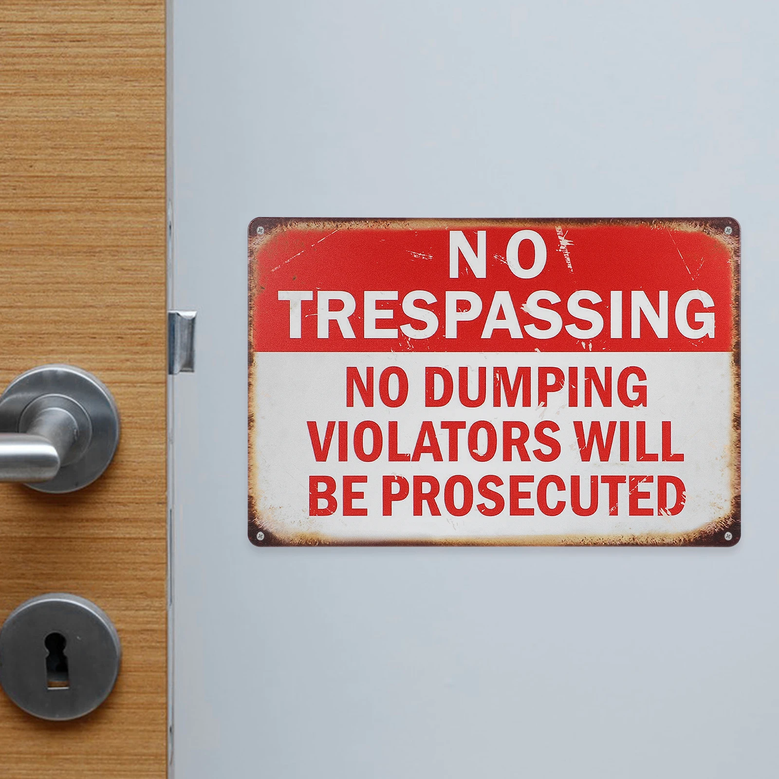 

Metal Warning Do Not Enter Safety No Entrance Label Sign Weatherproof Wall Sign For Indoor Outdoor Use Easy Mounting